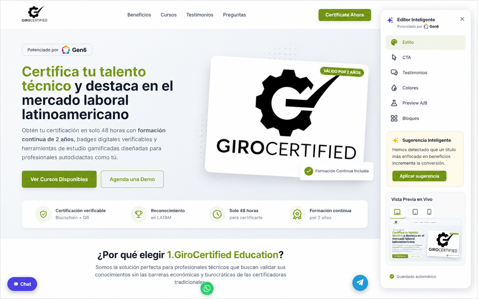 ¿Sabías que una landing page complicada puede disuadir a tus visitantes? — girocertified