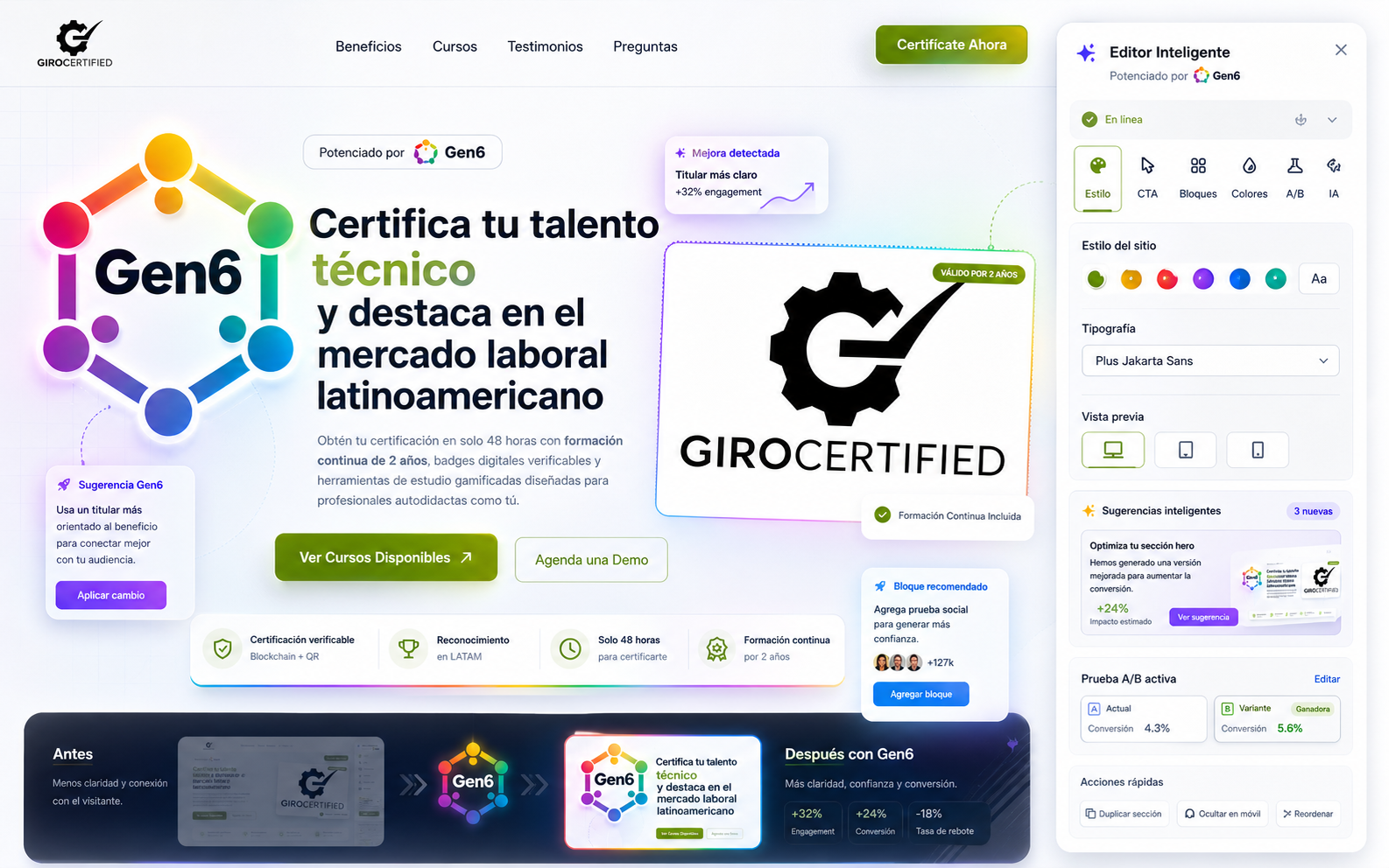 Una landing page efectiva puede convertir a un visitante ocasional en un cliente leal. — girocertified