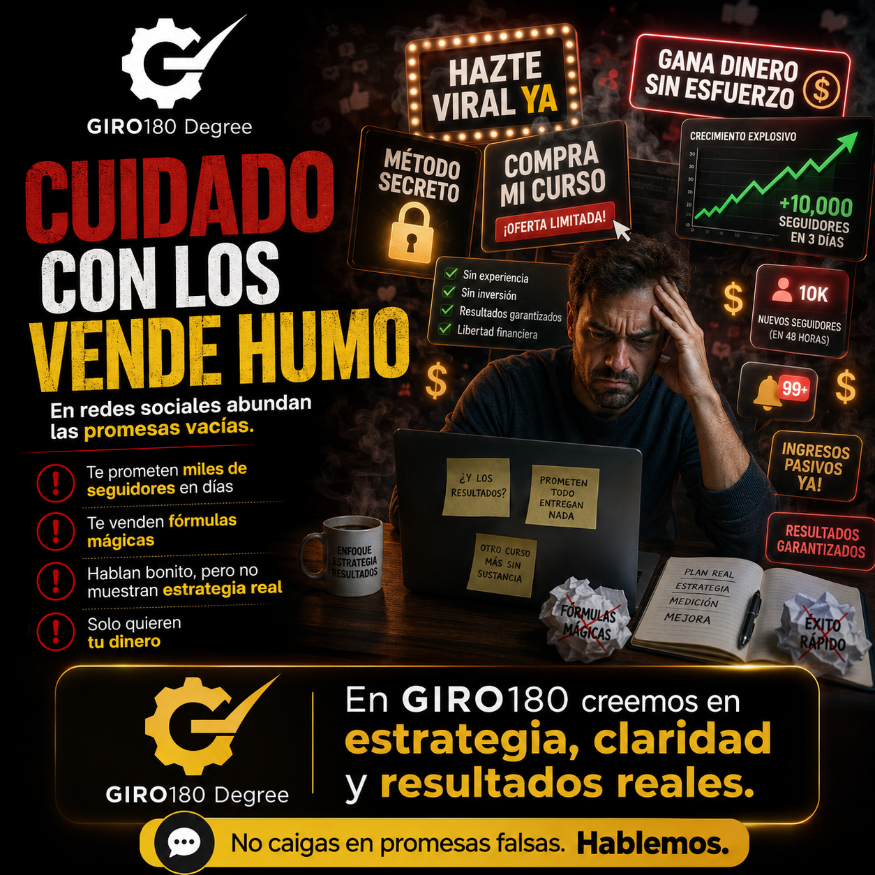 ¿Sabías que un 70% de los emprendedores ha caído en la trampa de los 'vende humo'? — girocertified