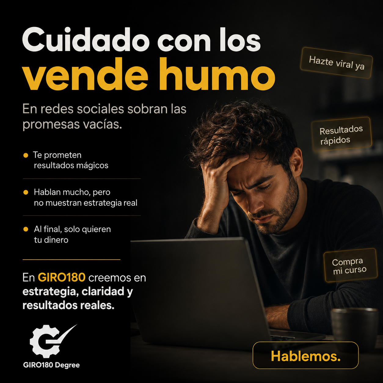 ¿Te has dado cuenta de que un 70% de los emprendedores ha caído en la trampa de los 'vende humo'? — girocertified