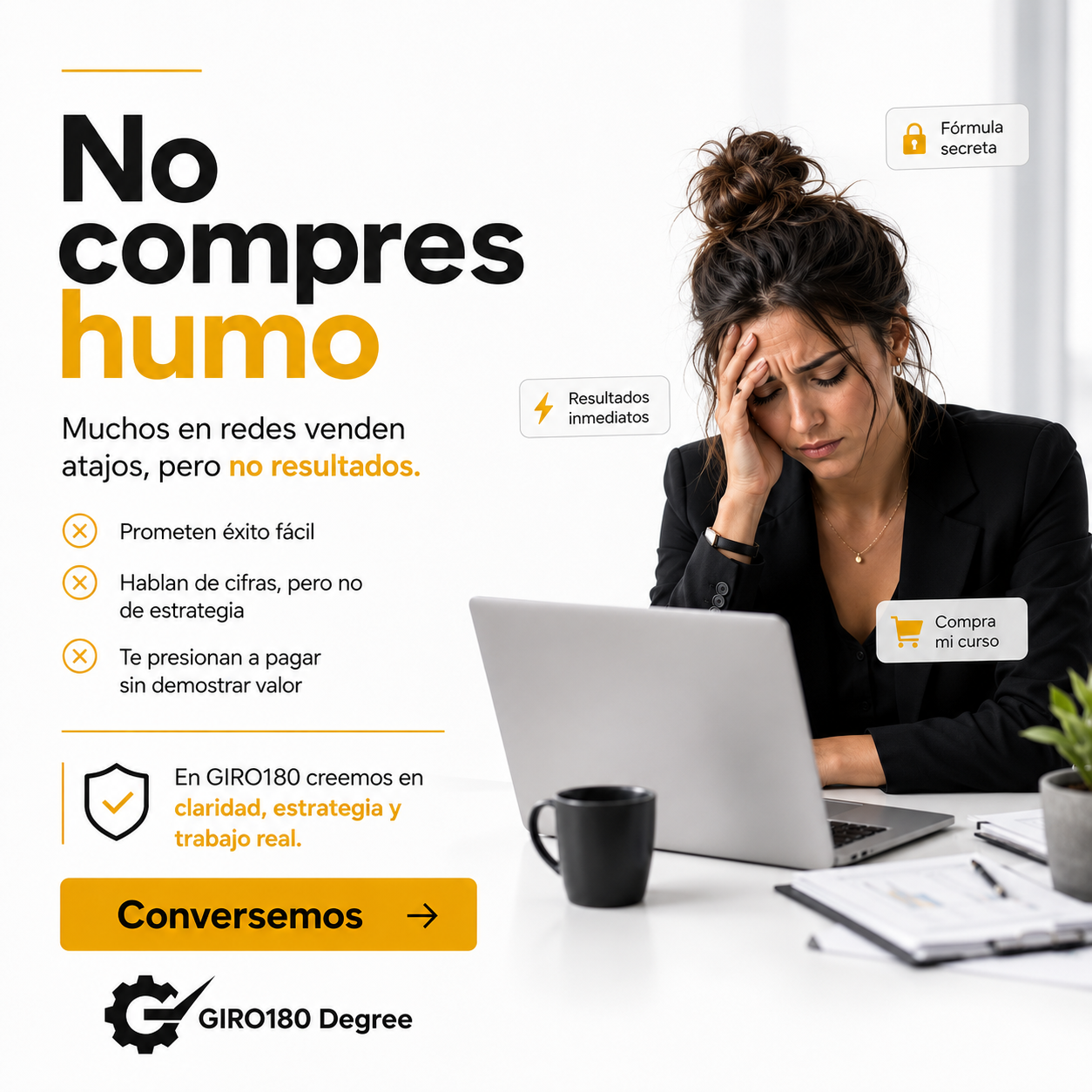 La cantidad de dinero que se roba a emprendedores por los 'vende humo' es impactante. — girocertified
