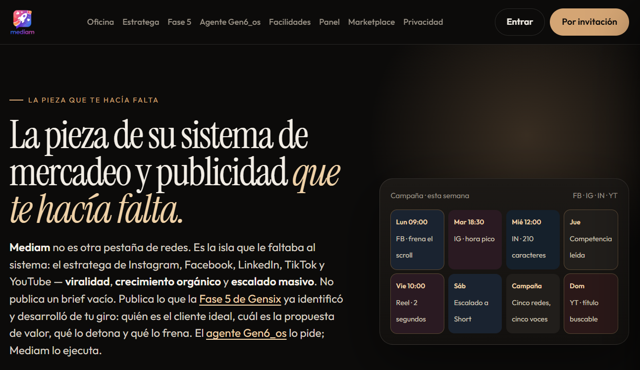 Su empresa no necesita otro sistema que promete hacerlo todo. — mediam social